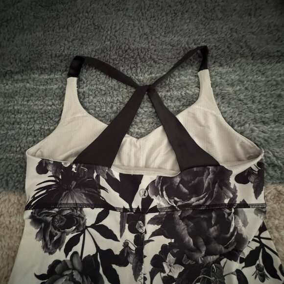 Lululemon Push Ur Limits Tank Brisk Bloom Black White / Black - Picture 4 of 5